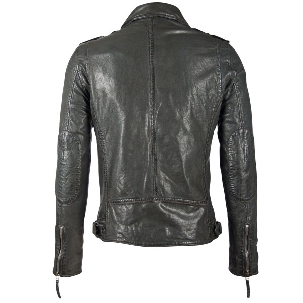 Geaca de Piele Naturala Barbati Gipsy Antracit GBMalic SF STUV – Black Friday — fotografia 2