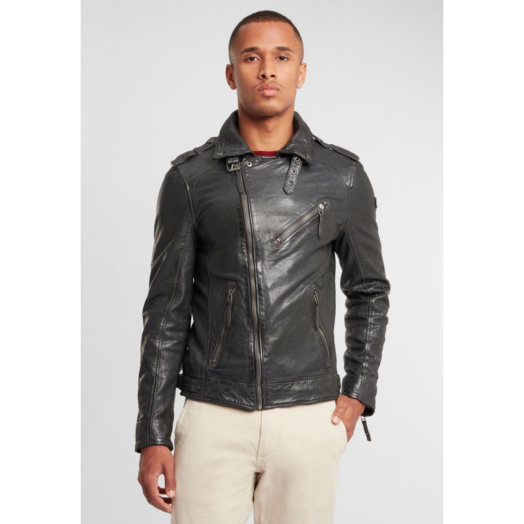 Geaca de Piele Naturala Barbati Gipsy Antracit GBMalic SF STUV – IMBRACAMINTE