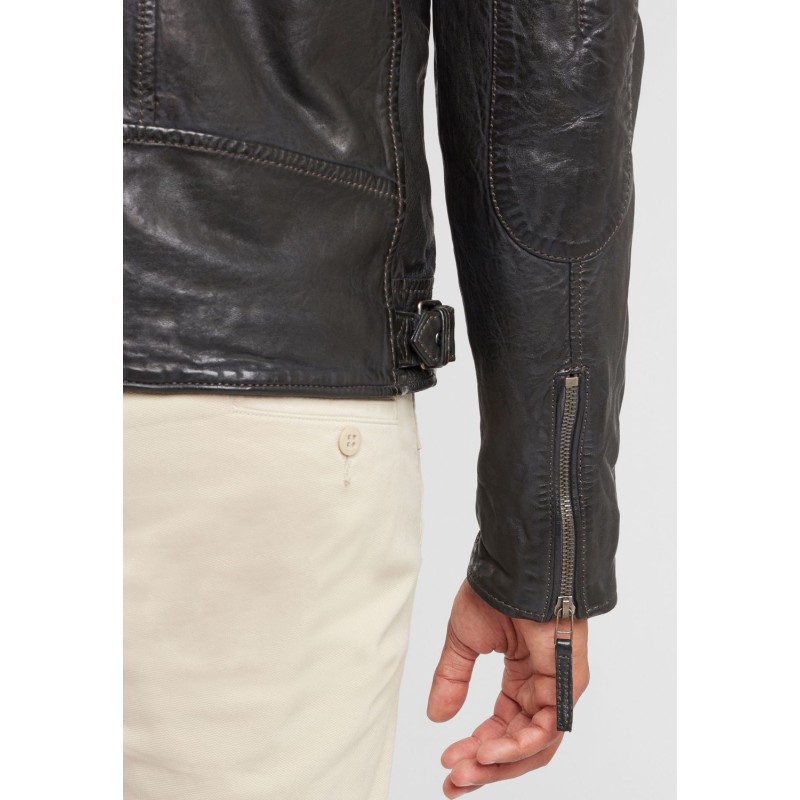 Geaca de Piele Naturala Barbati Gipsy Antracit GBMalic SF STUV – IMBRACAMINTE