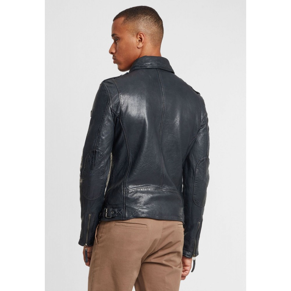 Geaca de Piele Naturala Barbati Gipsy Bleumarin/Negru GBMalic SF STUV Geaca de Piele Naturala Barbati Gipsy Bleumarin/Negru GBMalic SF STUV - readytowear.ro