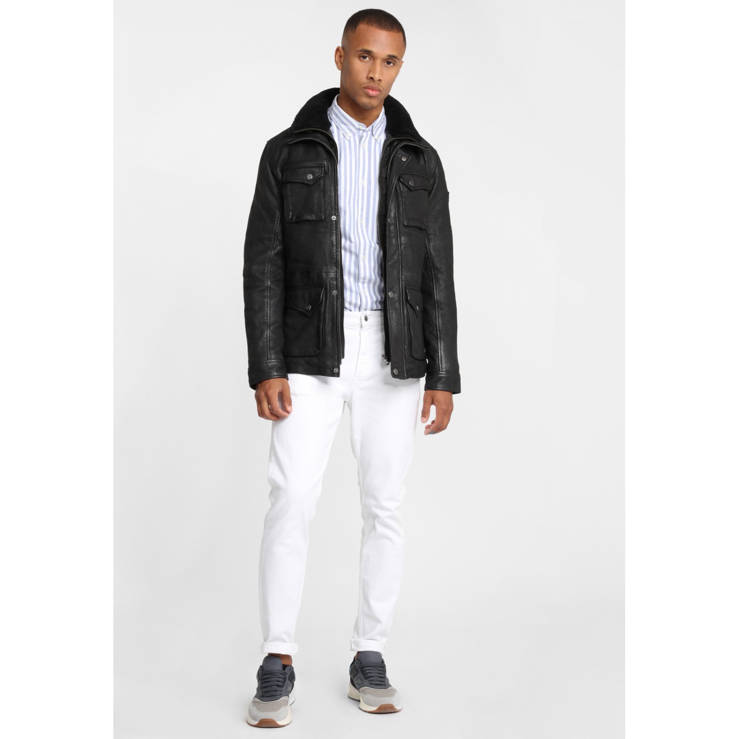 Geaca de Piele Naturala Barbati Gipsy Neagra GBMarigot LCOUNTV W – IMBRACAMINTE Geaca de Piele Naturala Barbati Gipsy Neagra GBMarigot LCOUNTV W – IMBRACAMINTE