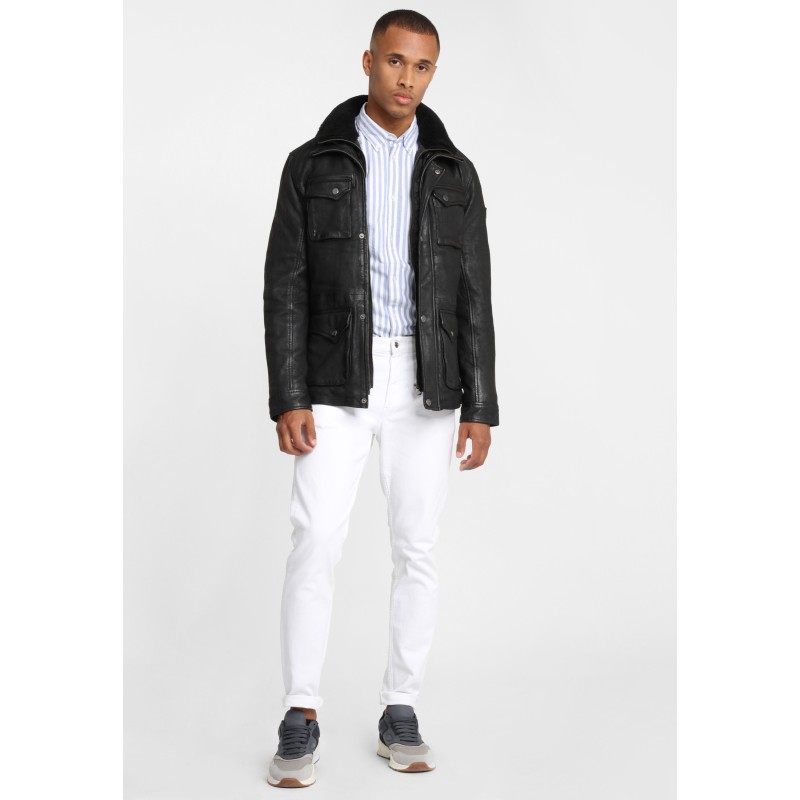 Geaca de Piele Naturala Barbati Gipsy Neagra GBMarigot LCOUNTV W – IMBRACAMINTE