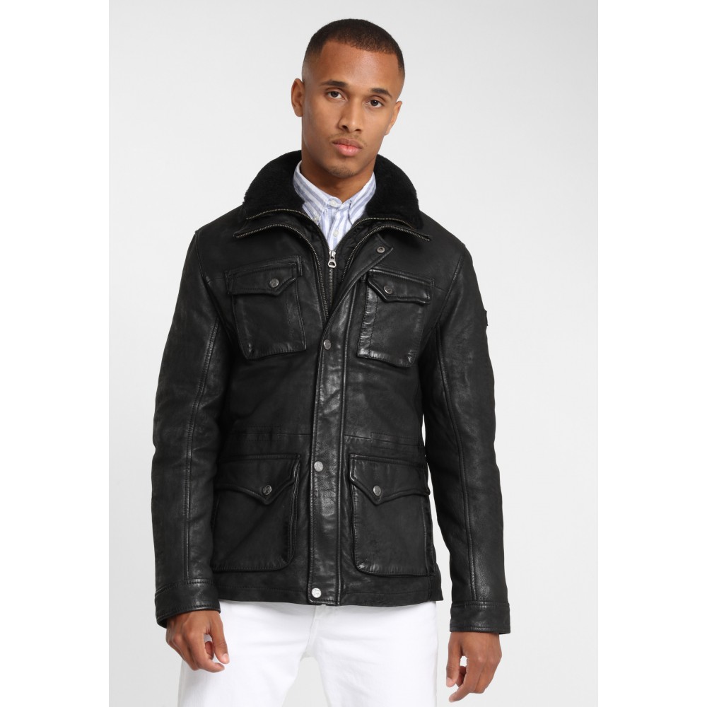 Geaca de Piele Naturala Barbati Gipsy Neagra GBMarigot LCOUNTV W Geaca de Piele Naturala Barbati Gipsy Neagra GBMarigot LCOUNTV W - readytowear.ro