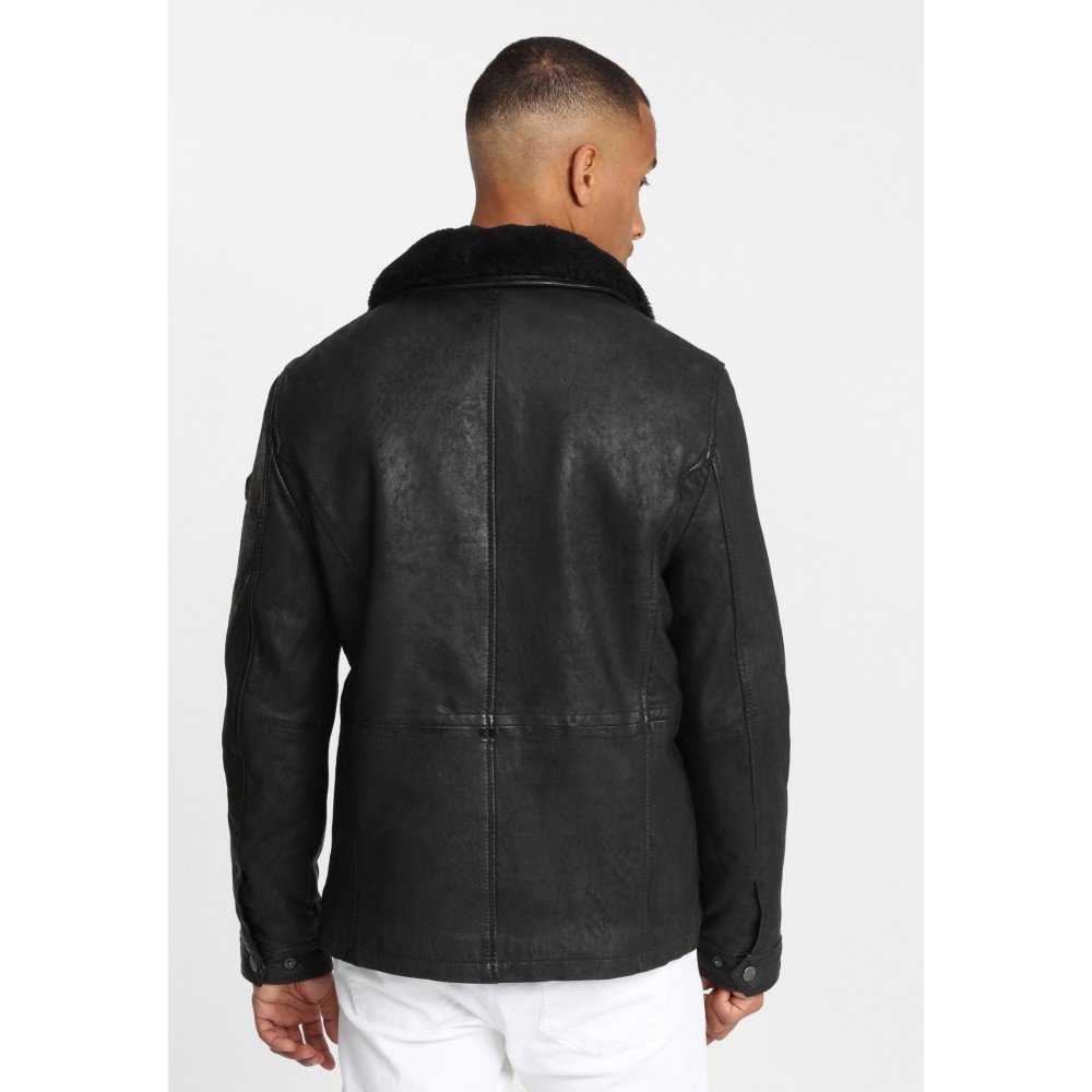 Geaca de Piele Naturala Barbati Gipsy Neagra GBMarigot LCOUNTV W Geaca de Piele Naturala Barbati Gipsy Neagra GBMarigot LCOUNTV W - readytowear.ro