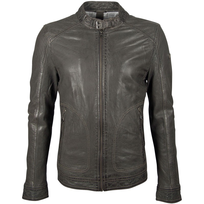 Geaca de Piele Naturala Barbati Gipsy Antracit GBMartez SF LATEV – IMBRACAMINTE