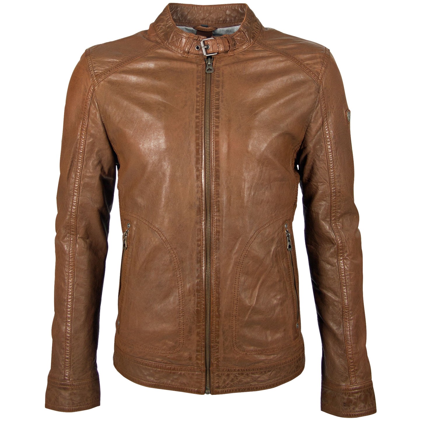 Geaca de Piele Naturala Barbati Gipsy Coniac GBMartez SF LATEV – IMBRACAMINTE