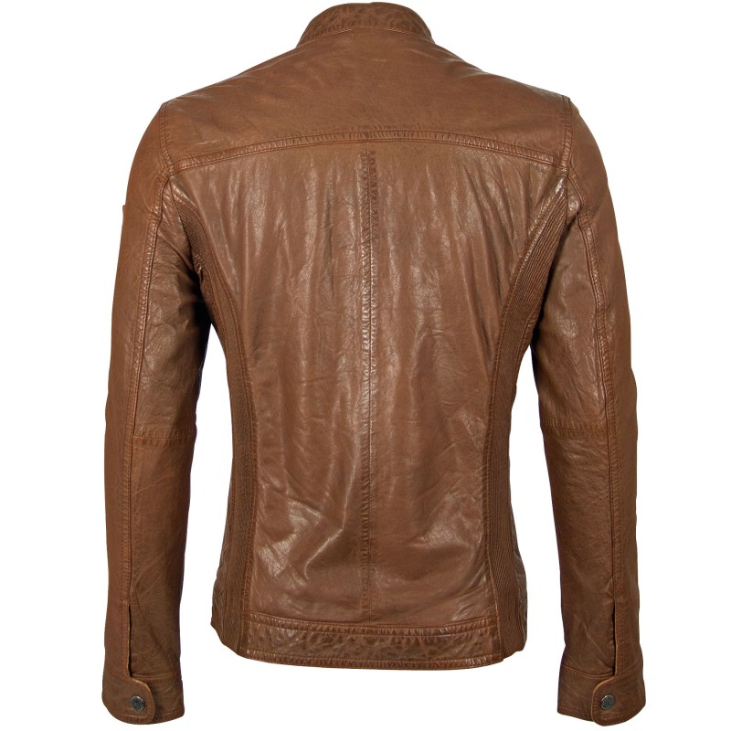 Geaca de Piele Naturala Barbati Gipsy Coniac GBMartez SF LATEV – IMBRACAMINTE