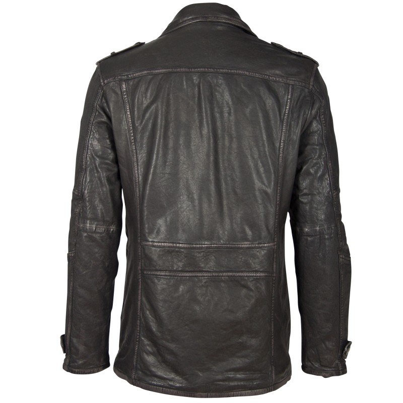 Geaca Lunga de Piele Naturala Barbati Gipsy Negru Antic GBMat NSLAV W – IMBRACAMINTE Geaca Lunga de Piele Naturala Barbati Gipsy Negru Antic GBMat NSLAV W – IMBRACAMINTE