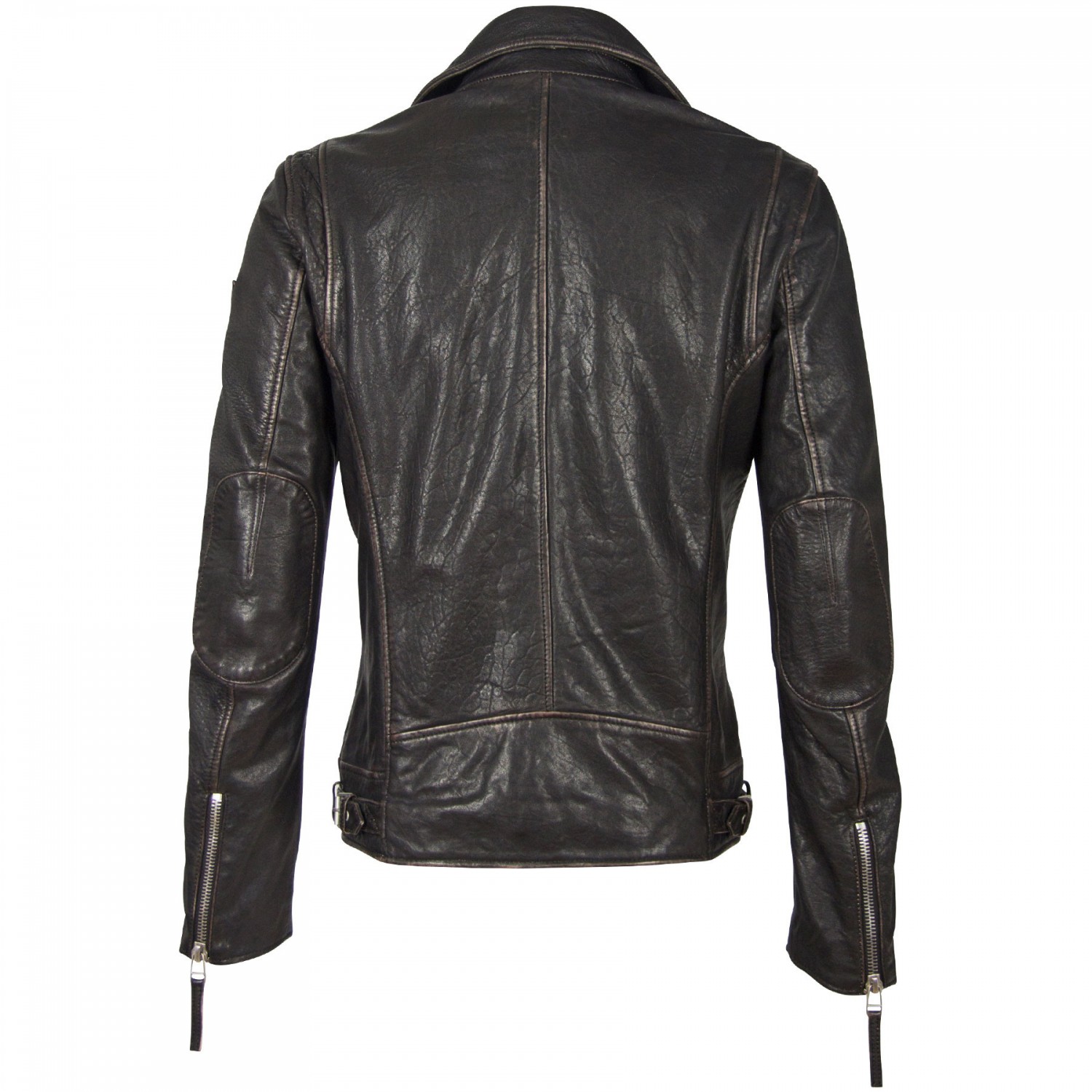 Geaca de Piele Naturala Barbati Gipsy Negru Antic GBMavric SF NSLAV – IMBRACAMINTE