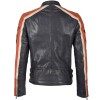 Geaca de Piele Naturala Barbati Gipsy Bleumarin/Portocaliu/Alb Murdar GBMyles LACAV Geaca de Piele Naturala Barbati Gipsy Bleumarin/Portocaliu/Alb Murdar GBMyles LACAV - readytowear.ro