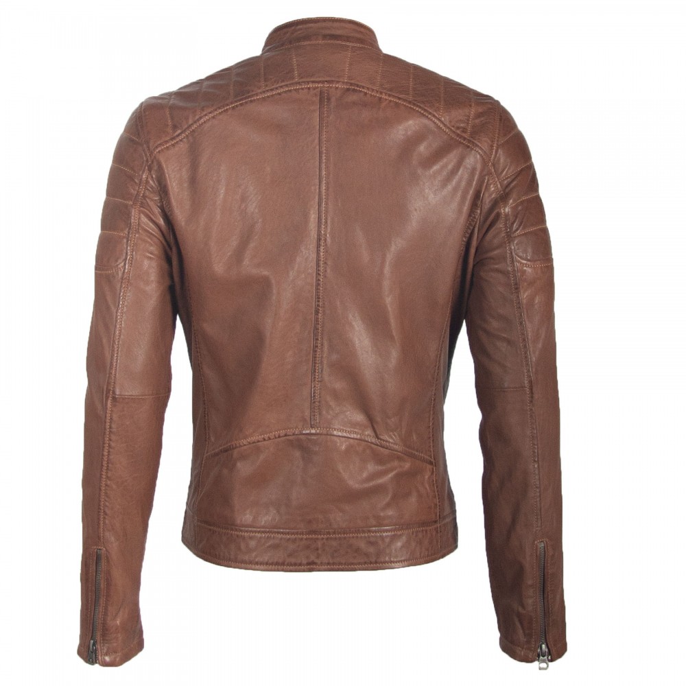 Geaca de Piele Naturala Barbati Gipsy Coniac GBPanuk NSLV Geaca de Piele Naturala Barbati Gipsy Coniac GBPanuk NSLV - readytowear.ro