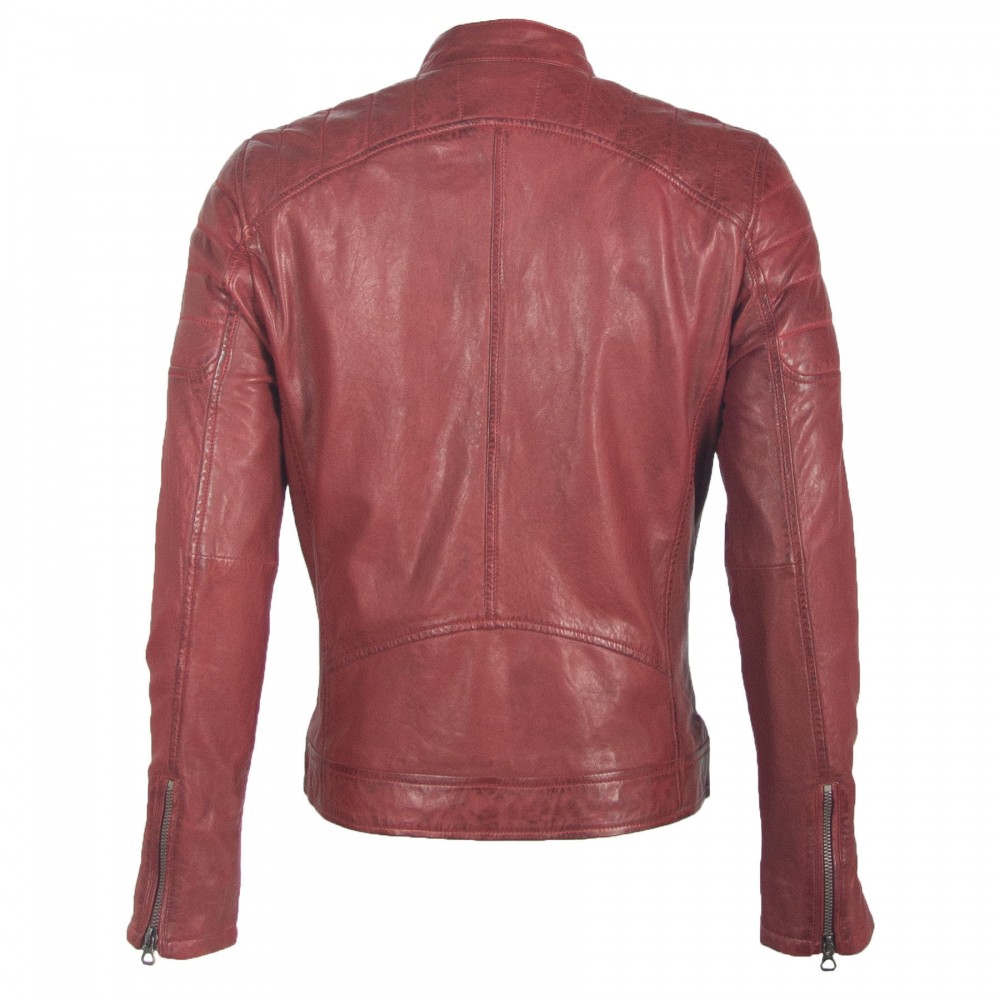 Geaca de Piele Naturala Barbati Gipsy Rosie GBPanuk NSLV geci de piele - readytowear.ro