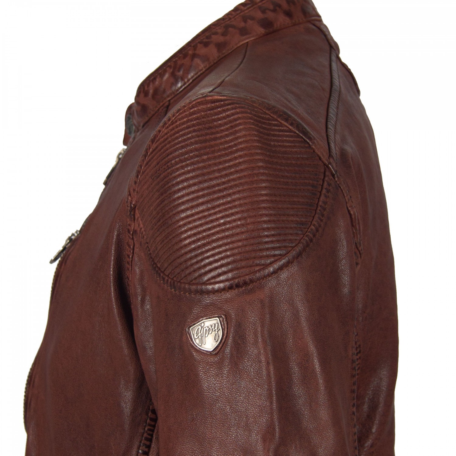 Geaca de Piele Naturala Barbati Gipsy Maro Rosiatic GBRayden LATARV – IMBRACAMINTE