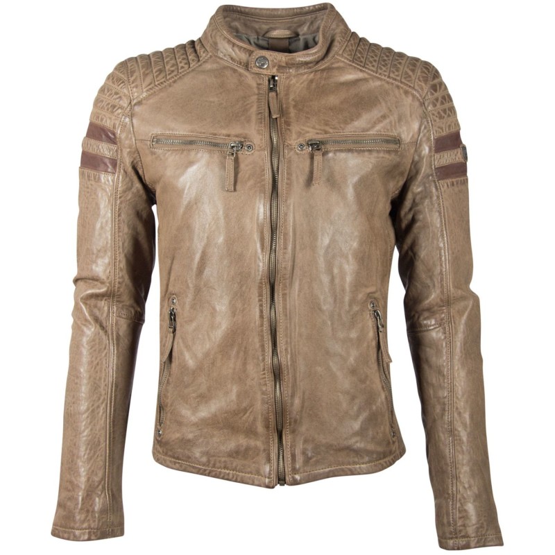 Geaca de Piele Barbati Gipsy Maro Deschis/Maro GBReeve SF LATOV – Black Friday