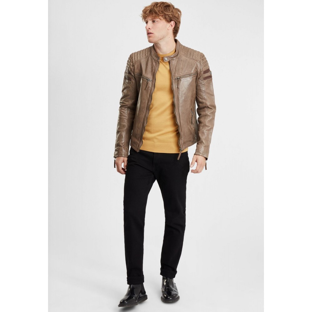 Geaca de Piele Barbati Gipsy Maro Deschis/Maro GBReeve SF LATOV geci de piele - readytowear.ro