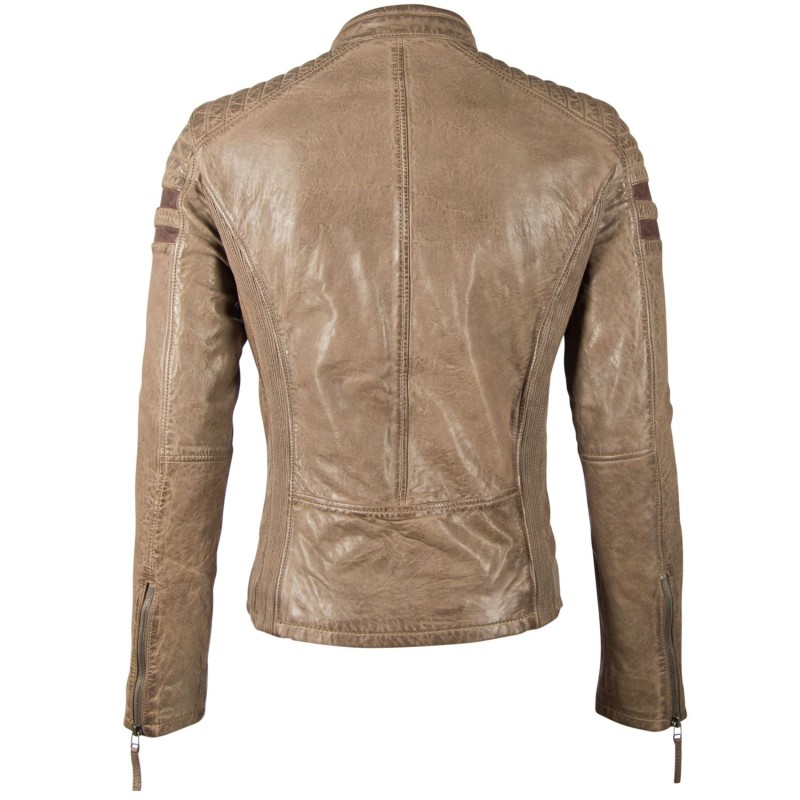 Geaca de Piele Barbati Gipsy Maro Deschis/Maro GBReeve SF LATOV – Black Friday