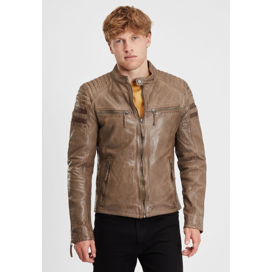 Geaca de Piele Barbati Gipsy Maro Deschis/Maro GBReeve SF LATOV – IMBRACAMINTE Geaca de Piele Barbati Gipsy Maro Deschis/Maro GBReeve SF LATOV – IMBRACAMINTE