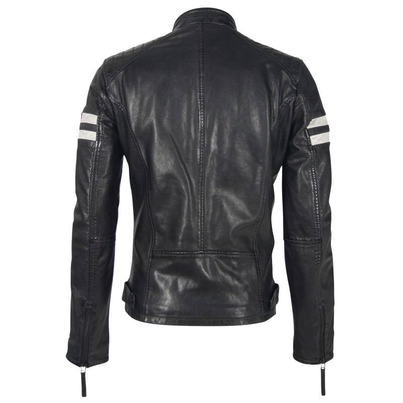 Geaca de Piele Naturala Barbati Gipsy Neagra GBRemmy SF LACAV – IMBRACAMINTE