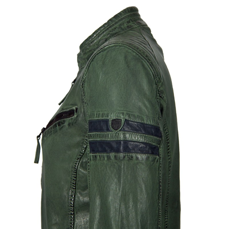 Geaca de Piele Naturala Barbati Gipsy Verde Inchis GBRemmy SF LACAV – IMBRACAMINTE Geaca de Piele Naturala Barbati Gipsy Verde Inchis GBRemmy SF LACAV – IMBRACAMINTE