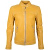 Geaca de Piele Naturala Barbati Gipsy Galbena GBRyder SF LULV - readytowear