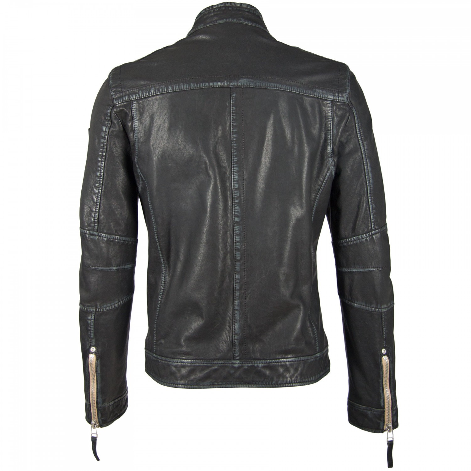 Geaca de Piele Naturala Barbati Gipsy Neagra GBRyder SF LULV – IMBRACAMINTE