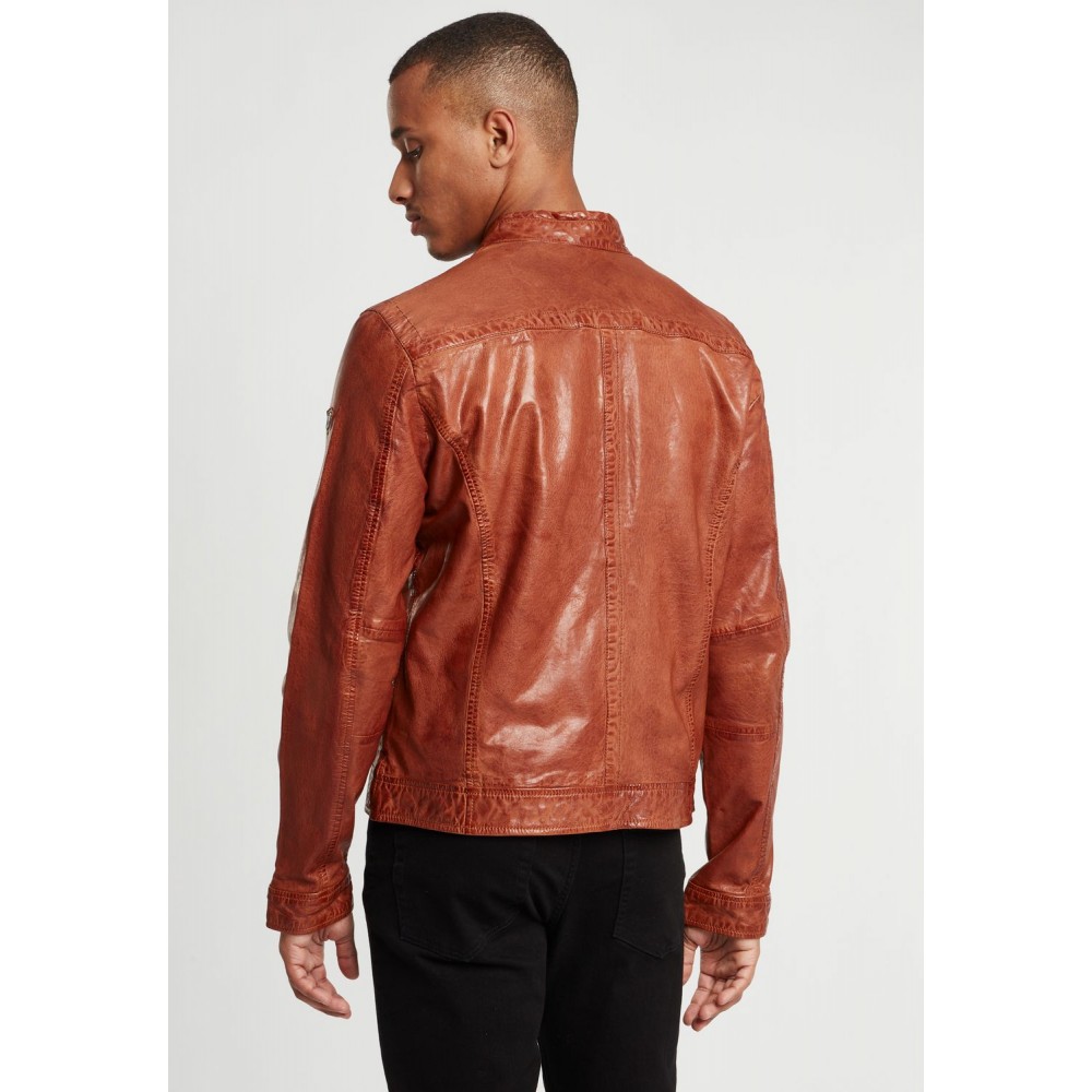 Geaca de Piele Naturala Barbati Gipsy Coniac GBRyker LABUV Geaca de Piele Naturala Barbati Gipsy Coniac GBRyker LABUV - readytowear.ro