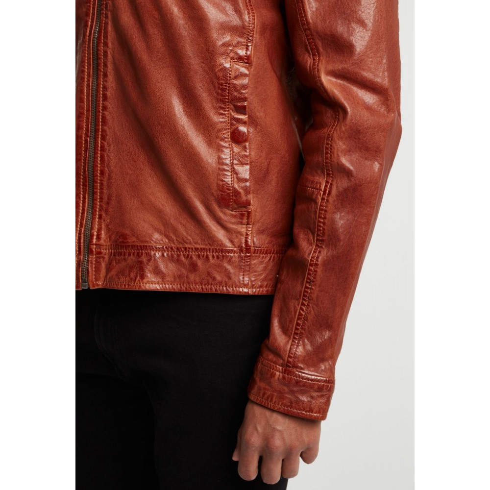Geaca de Piele Naturala Barbati Gipsy Coniac GBRyker LABUV Geaca de Piele Naturala Barbati Gipsy Coniac GBRyker LABUV - readytowear.ro