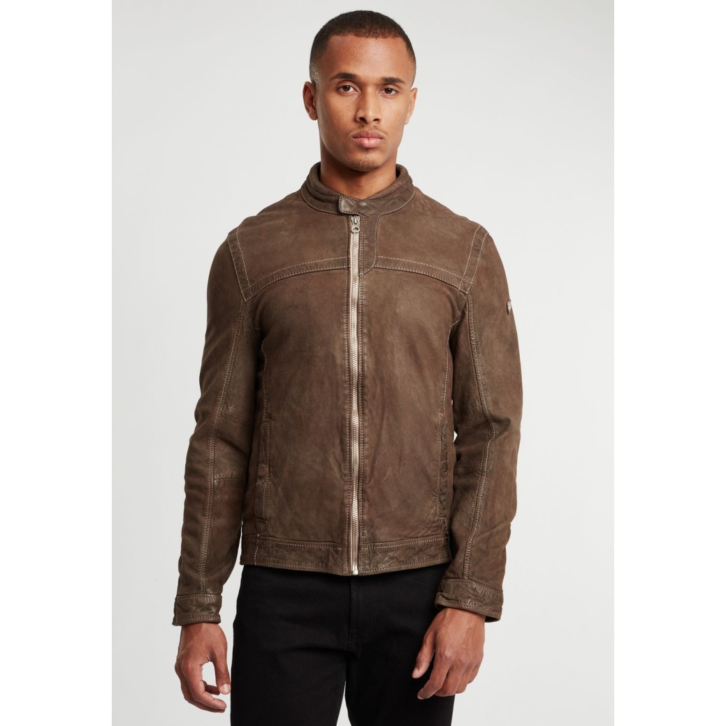 Geaca de Piele Naturala Barbati Gipsy Olive GBRyker SF LNUV – IMBRACAMINTE