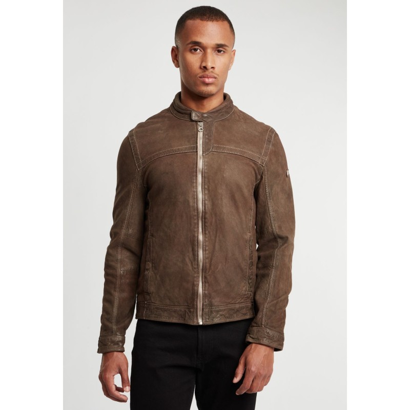 Geaca de Piele Naturala Barbati Gipsy Olive GBRyker SF LNUV – IMBRACAMINTE