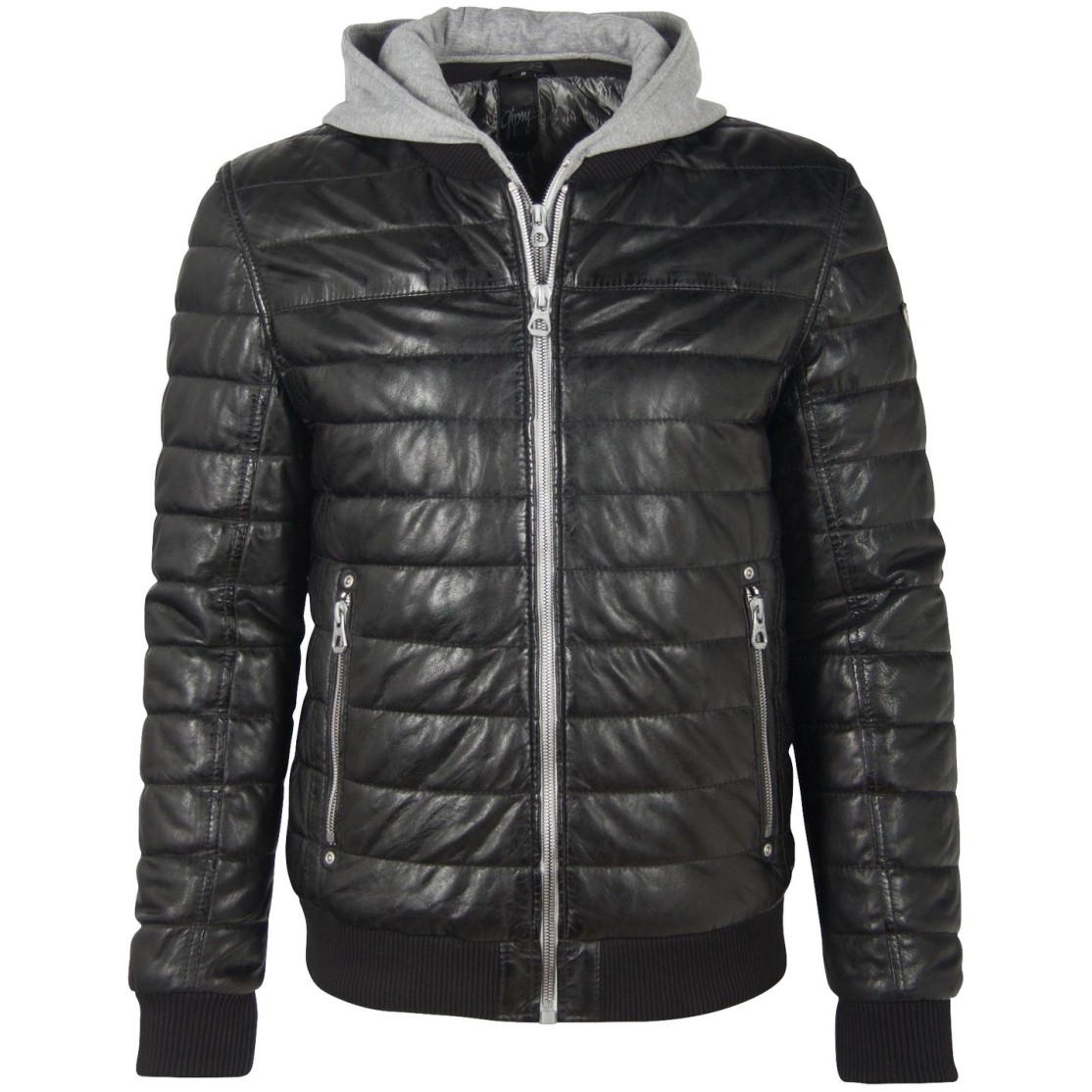 Geaca de Piele Naturala Barbati Gipsy Neagra GBSanton LNBV W – IMBRACAMINTE