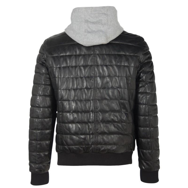 Geaca de Piele Naturala Barbati Gipsy Neagra GBSanton LNBV W – IMBRACAMINTE