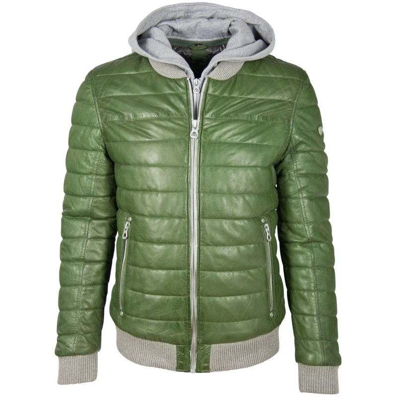 Geaca de Piele Naturala Barbati Gipsy Verde GBSanton LNBV W – IMBRACAMINTE Geaca de Piele Naturala Barbati Gipsy Verde GBSanton LNBV W – IMBRACAMINTE