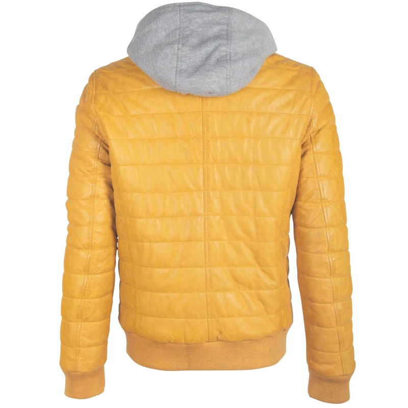 Geaca de Piele Barbati Gipsy Galbena GBSanton LNBV W – IMBRACAMINTE Geaca de Piele Barbati Gipsy Galbena GBSanton LNBV W – IMBRACAMINTE