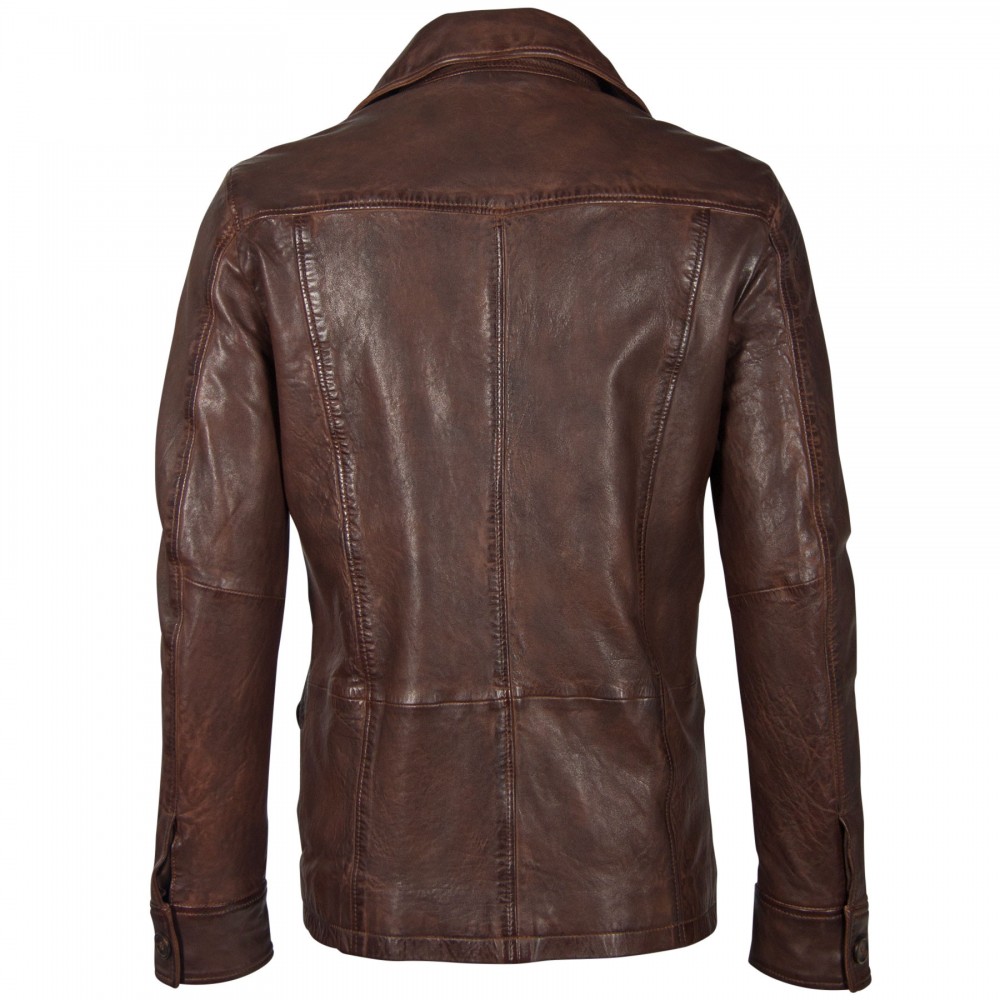 Geaca de Piele Naturala Barbati Gipsy Castanie GBSeaton STUV W Geaca de Piele Naturala Barbati Gipsy Castanie GBSeaton STUV W - readytowear.ro