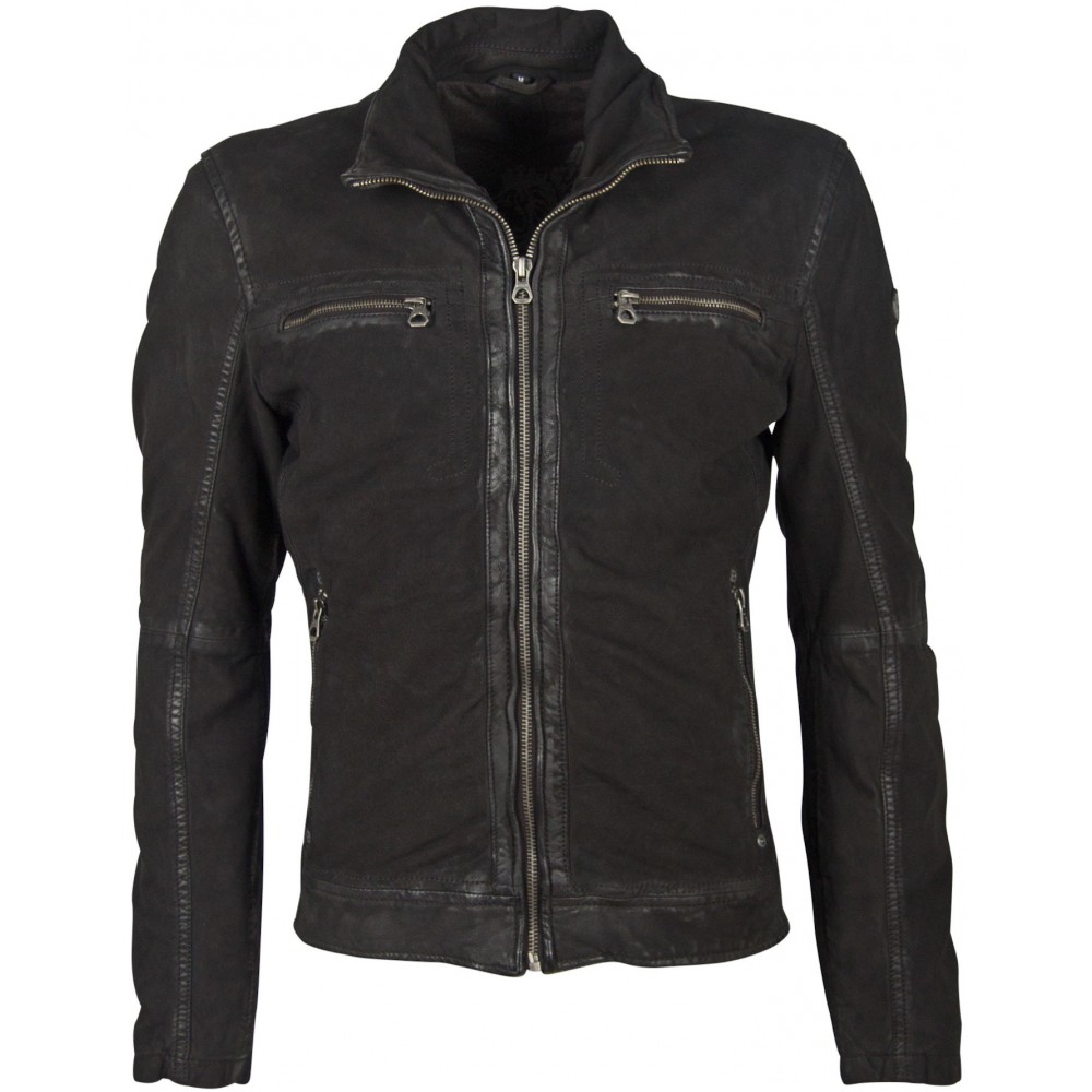 Geaca de Piele Barbati Gipsy Neagra GBSteeve Geaca de Piele Barbati Gipsy Neagra GBSteeve - readytowear.ro