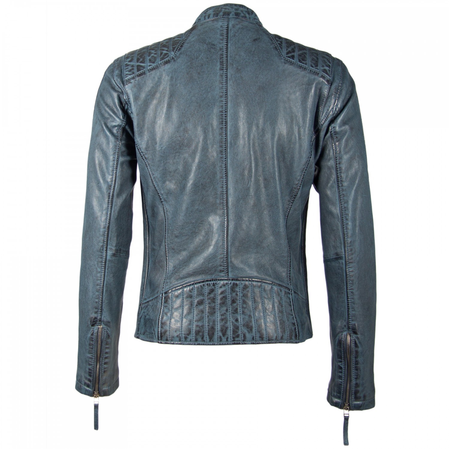 Geaca de Piele Barbati Gipsy Bleumarin GBTrevis SF LEGV – IMBRACAMINTE