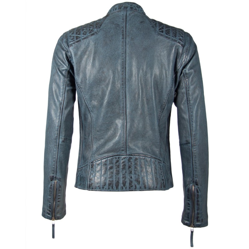 Geaca de Piele Barbati Gipsy Bleumarin GBTrevis SF LEGV – IMBRACAMINTE