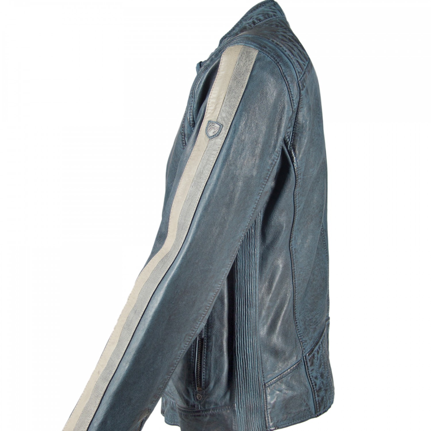 Geaca de Piele Barbati Gipsy Bleumarin GBTrevis SF LEGV – IMBRACAMINTE