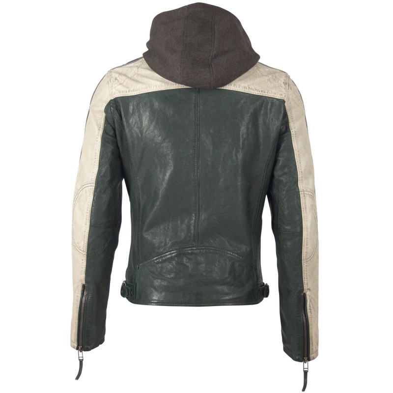 Geaca de Piele Naturala Barbati Gipsy Verde Inchis/Alb Murdar GBTroon 2 SF LACAV – IMBRACAMINTE Geaca de Piele Naturala Barbati Gipsy Verde Inchis/Alb Murdar GBTroon 2 SF LACAV – IMBRACAMINTE