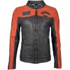 Geaca de Piele Naturala Barbati Gipsy Negru/Portocaliu GBTroon SF LACAV Geaca de Piele Naturala Barbati Gipsy Negru/Portocaliu GBTroon SF LACAV - readytowear