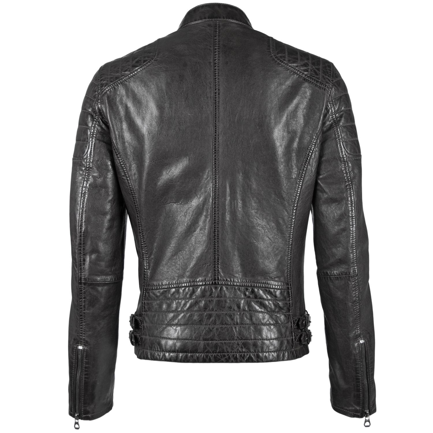 Geaca de Piele Naturala Barbati Gipsy Neagra GBTulok LSAV – IMBRACAMINTE