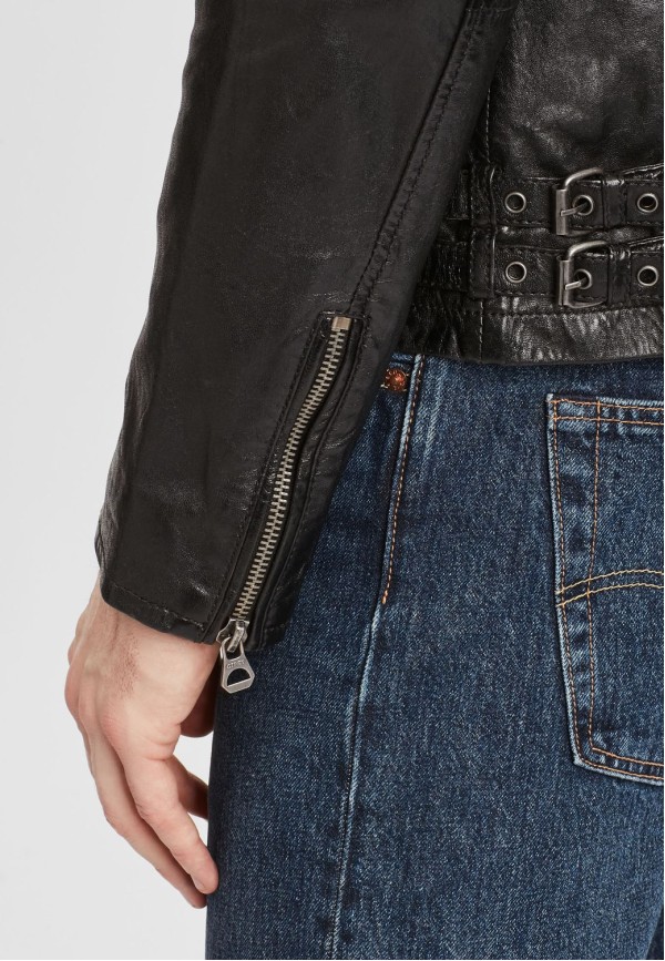 Geaca de Piele Naturala Barbati Gipsy Neagra GBTulok LSAV – IMBRACAMINTE — fotografia 7