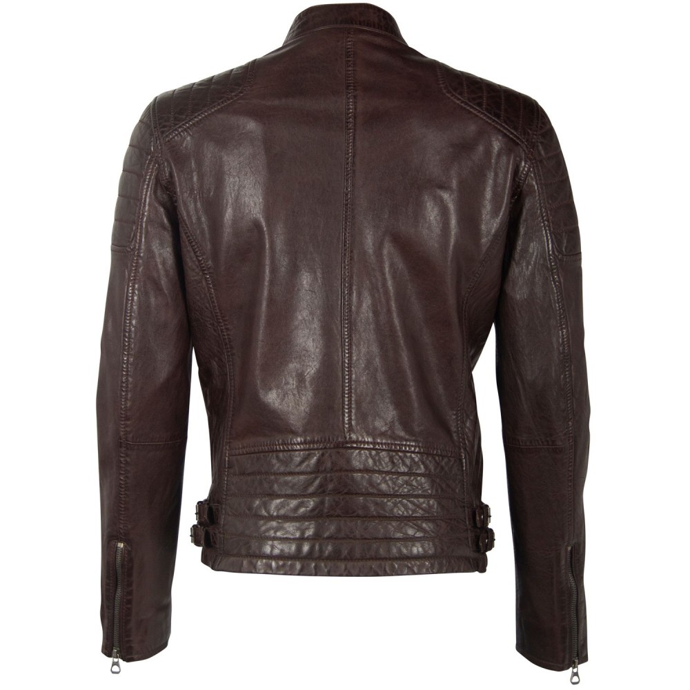 Geaca de Piele Barbati Gipsy Maro Inchis GBTulok LSAV geci de piele - readytowear.ro