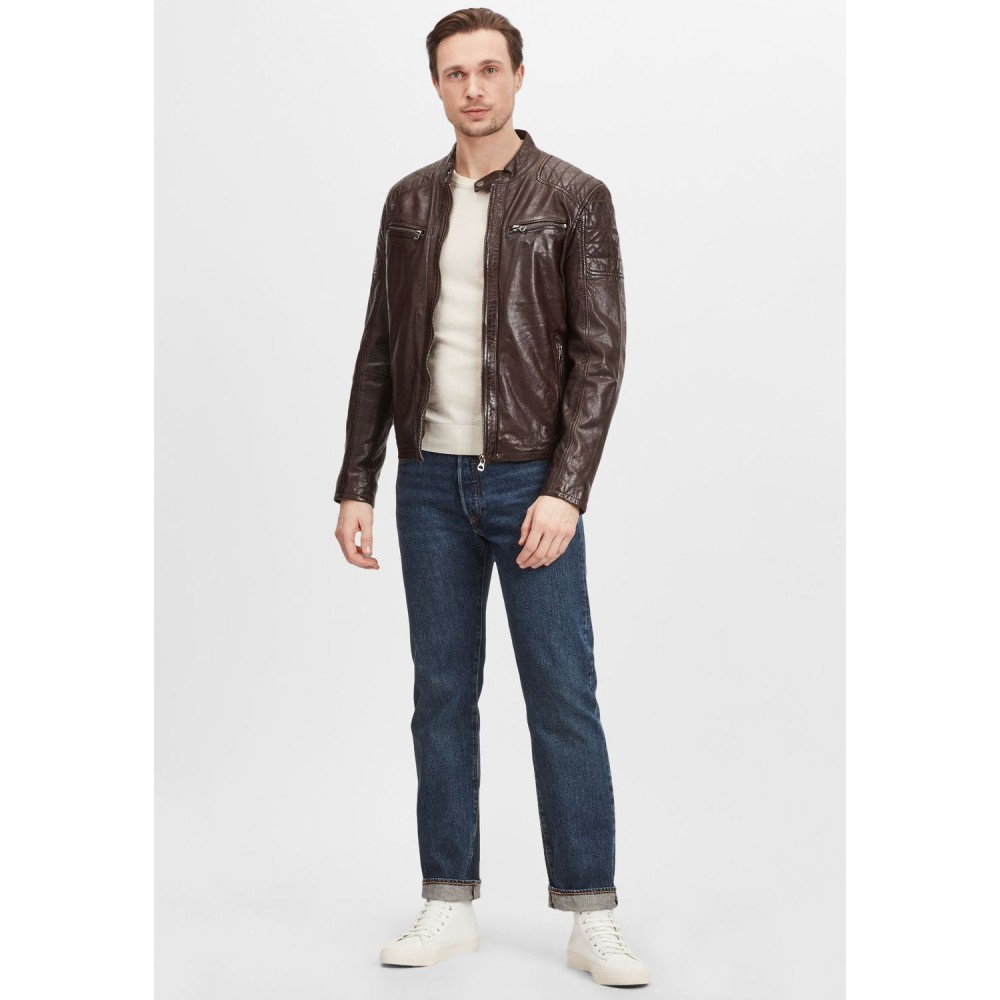 Geaca de Piele Barbati Gipsy Maro Inchis GBTulok LSAV geci de piele - readytowear.ro