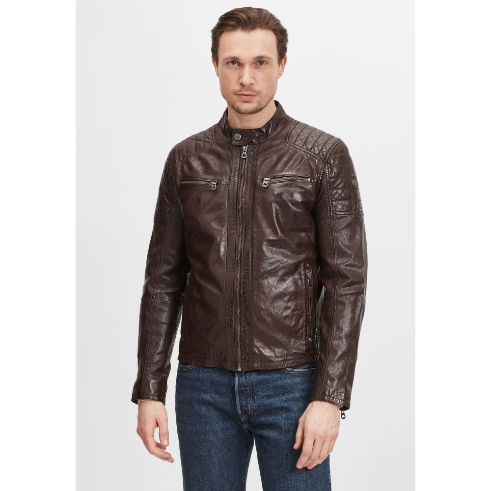 Geaca de Piele Barbati Gipsy Maro Inchis GBTulok LSAV geci de piele - readytowear.ro