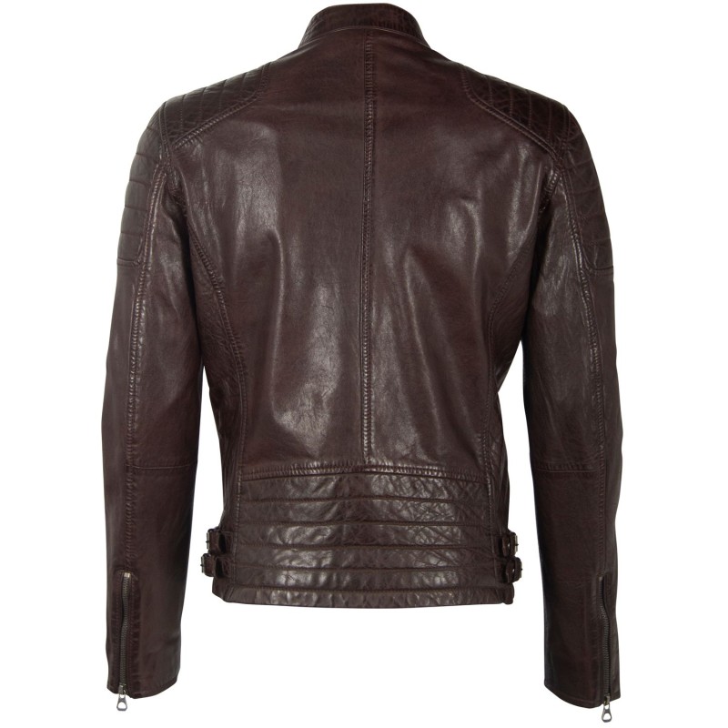 Geaca de Piele Barbati Gipsy Maro Inchis GBTulok LSAV – IMBRACAMINTE