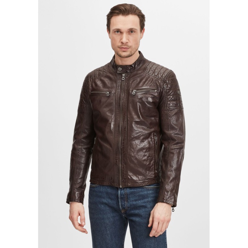 Geaca de Piele Barbati Gipsy Maro Inchis GBTulok LSAV – IMBRACAMINTE