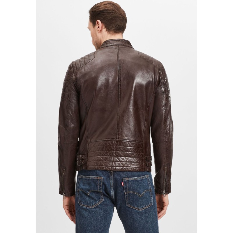 Geaca de Piele Barbati Gipsy Maro Inchis GBTulok LSAV – IMBRACAMINTE