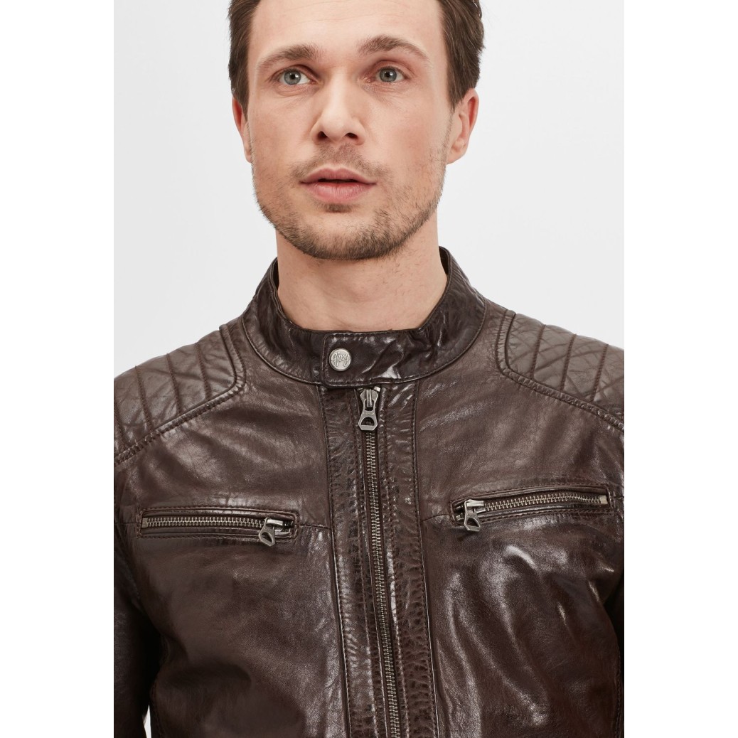 Geaca de Piele Barbati Gipsy Maro Inchis GBTulok LSAV – IMBRACAMINTE Geaca de Piele Barbati Gipsy Maro Inchis GBTulok LSAV – IMBRACAMINTE