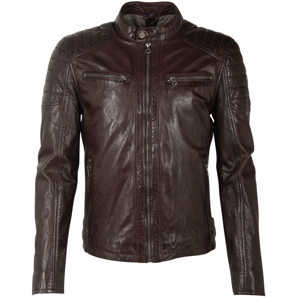 Geaca de Piele Barbati Gipsy Maro Inchis GBTulok LSAV Geaca de Piele Barbati Gipsy Maro Inchis GBTulok LSAV - readytowear